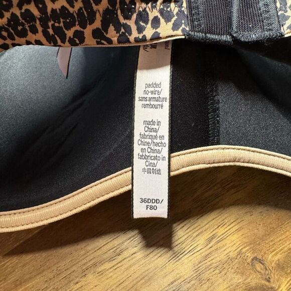 NWT Victoria’s Secret seamless smooth animal print padded push-up bra 36DDD - Picture 4 of 5